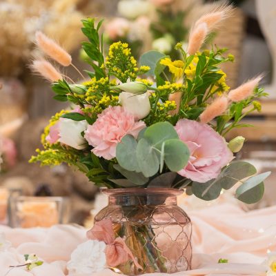 Mini clin d’œil floral et son vase